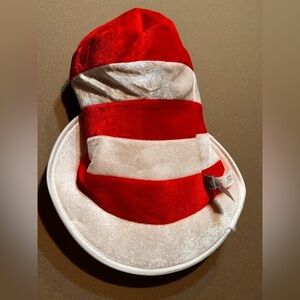 Dr Seuss Hat red & white tall hat. One size fits all.​​​​